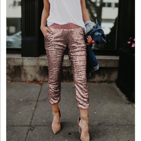 Pants - Sequin Joggers